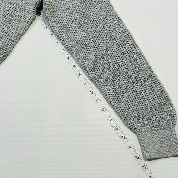 The Normal Brand 1/4 Zip Waffle Knit Zip Pullover Sweater Gray Mens Size 2XL - Picture 11 of 11